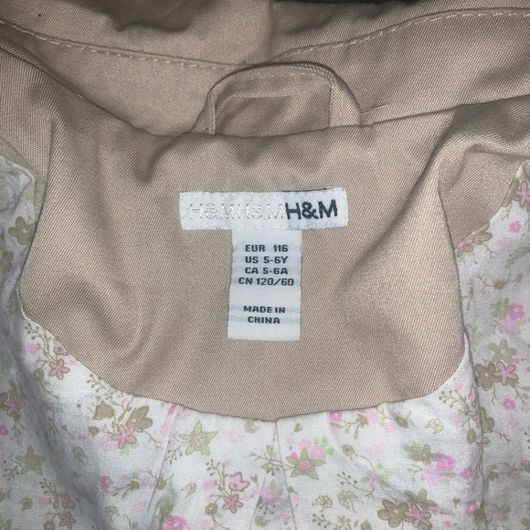 h&m girls twill lightweight jacket 5/6 - Picture 4 of 5